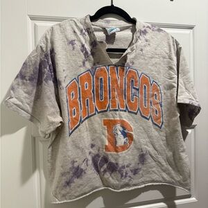 Denver Broncos crop top - blue and Orange
